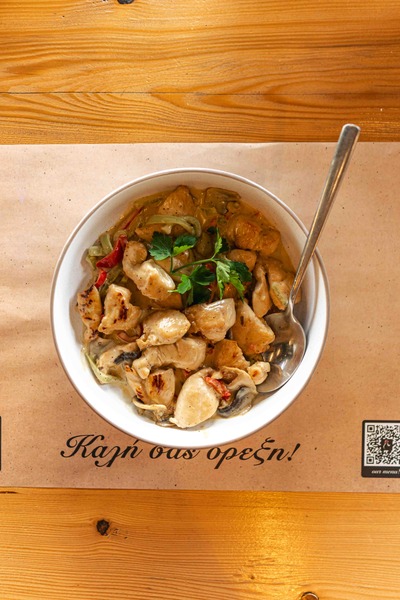 Τηγανιά χοιρινή αλα κρεμ